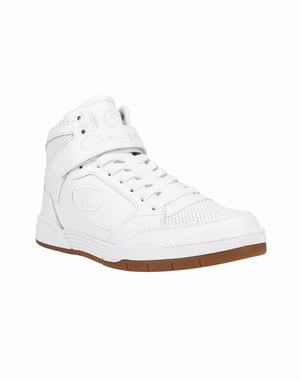 Men's Champion ARENA POWER HI Sneakers White | ODGXW4126