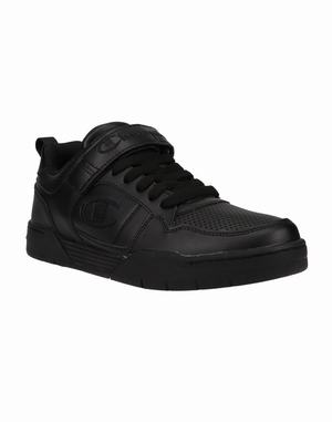 Men's Champion ARENA POWER LO Sneakers Black | QWSTH4026