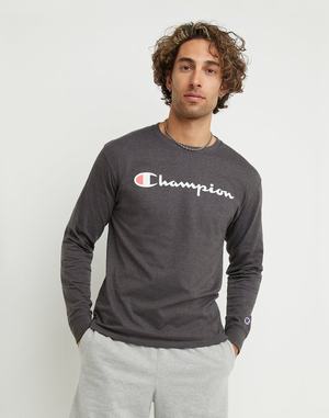 Men's Champion CLASSIC GRAPHIC T Shirts Grey | FLSKJ9731