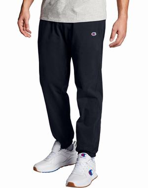 Men's Champion Closed Everyday Cotton 31.5" Jogger Navy | IXFMR3975