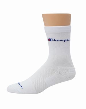 Men's Champion Compression Mid-3-pairs Socks Black | FTHDL5370