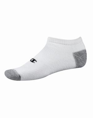 Men's Champion Double Dry Performance Low-Cut 6-pairs Socks Black | YQWBD2874