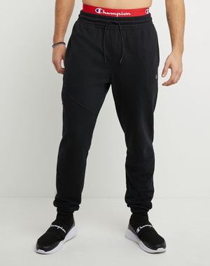 Men's Champion Global Explorer French Terry 30" Jogger Black | KXQSU4912