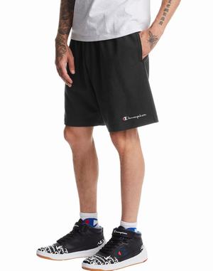 Men's Champion Heavyweight Script Logo 9" Shorts Grey | TNGMR1574