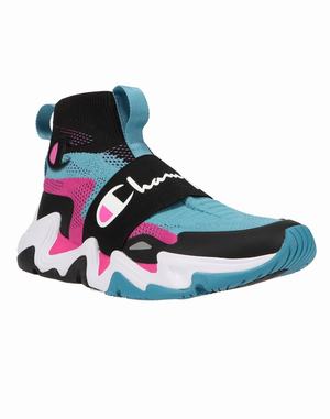 Men's Champion Hyper Future Hi Sneakers Black | RIWPA5980