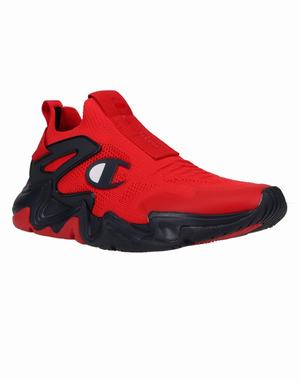 Men's Champion Hyper Future Lo Sneakers Deep Red / Navy | CIPVZ7812