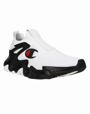 Men's Champion Hyper Future Lo Sneakers White / Black | CJHQW8346