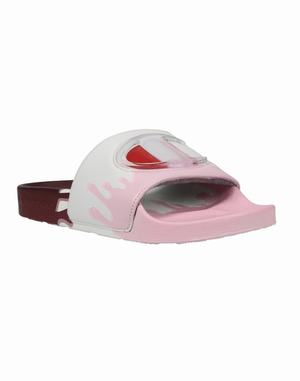 Men's Champion IPO DripWhite Slides Brown / White / Pink | SFUIJ5918