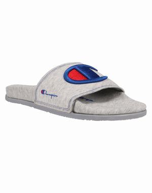 Men's Champion IPO SQUISH Slides Grey | ETQXH6701