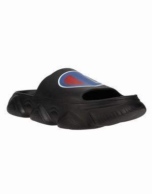 Men's Champion Meloso Squish Slides Black | AJIFY3129