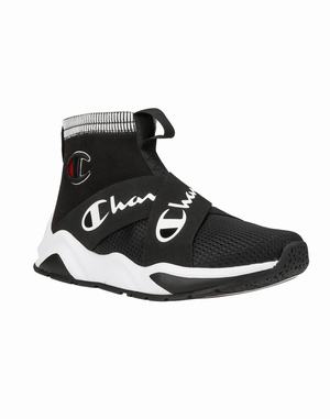 Men's Champion Rally Crossover Sneakers Black / White | JKODZ5729