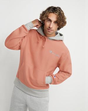 Men's Champion Reverse Weave Hoodie Grey | DIUJP4812