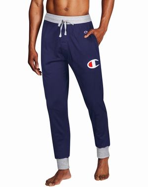 Men's Champion Sleep 29.5" Nightwear Navy / Grey | NDVPM2301