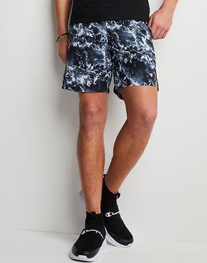 Men's Champion Sport Print No 7" Shorts Wash | OMBZJ6049