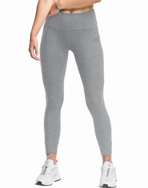 Women's Champion Authentic 25" Leggings Grey | YLSDM9254