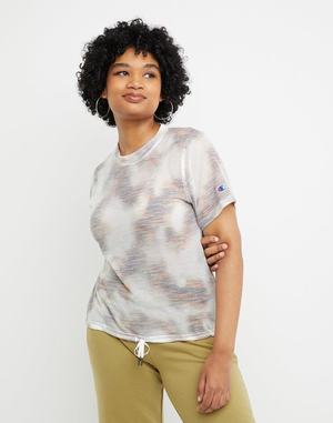 Women's Champion Campus Drawstring Mesh T Shirts Multicolor | AWKTO4853