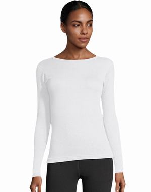 Women's Champion Duofold Originals Thermal Nightwear White | LZAHM9035