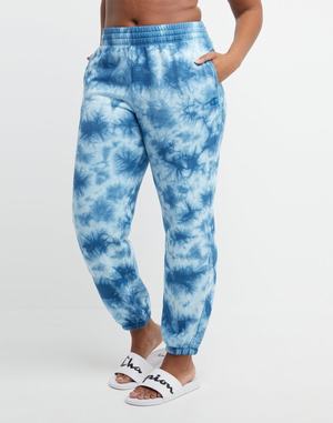 Women's Champion Fleece Crush-Dye 29" Pants Turquoise | JKWYE4026