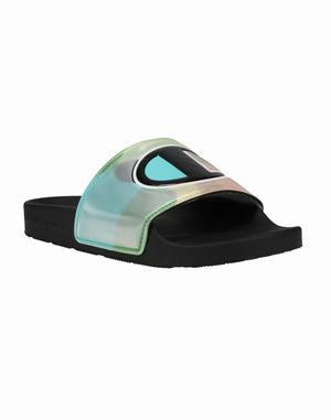 Women's Champion IPO Optic Slides Black Multicolor | OWRQA6547