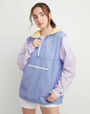 Women's Champion Packable Jackets Purple / Blue | HBPVN9376