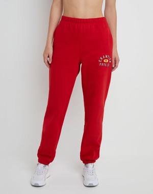 Women's Champion Reverse Weave Phys. Ed. 29" Pants Red | TDGAL1785