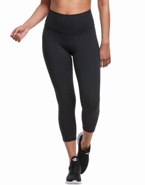 Women's Champion Soft Touch Crop 21" Leggings Black | HDZJP9061