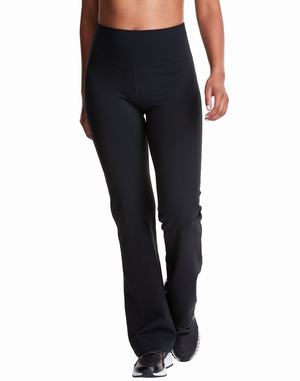 Women's Champion Soft Touch Flare 31.5" Pants Black | QHBFK6789