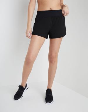 Women's Champion Sport 3" Shorts Black | WEDUS6749