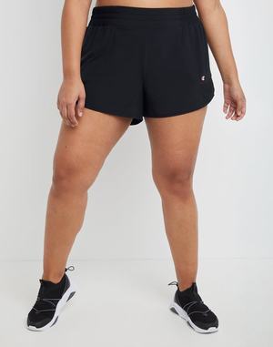 Women's Champion Sport 4" Shorts Black | YRDHA0394