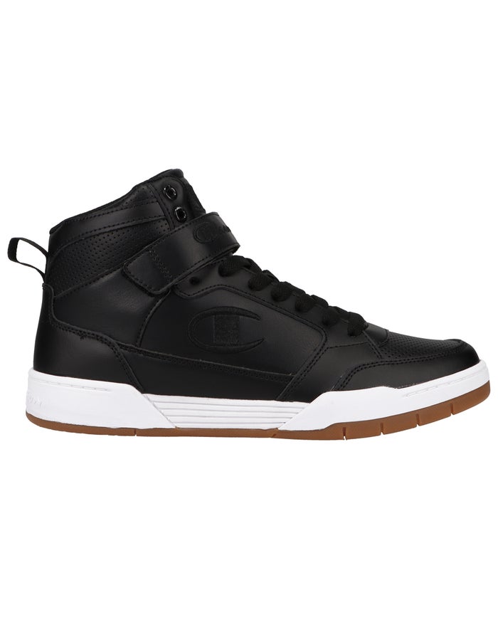 Men's Champion ARENA POWER HI Sneakers Black | RPMUL8401