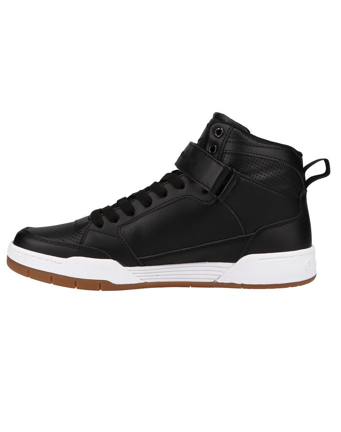 Men's Champion ARENA POWER HI Sneakers Black | RPMUL8401