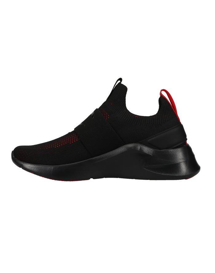 Men's Champion Acela Racer Sneakers Black / Deep Red | GPEVK5472