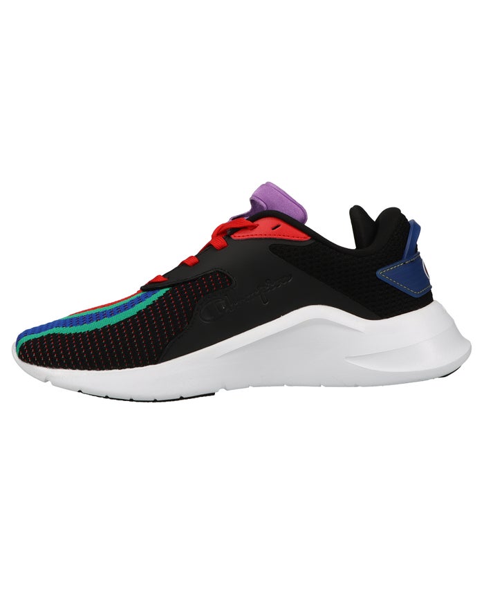 Men's Champion Acela Speed Sneakers Black / Multicolor | MCDNK5647