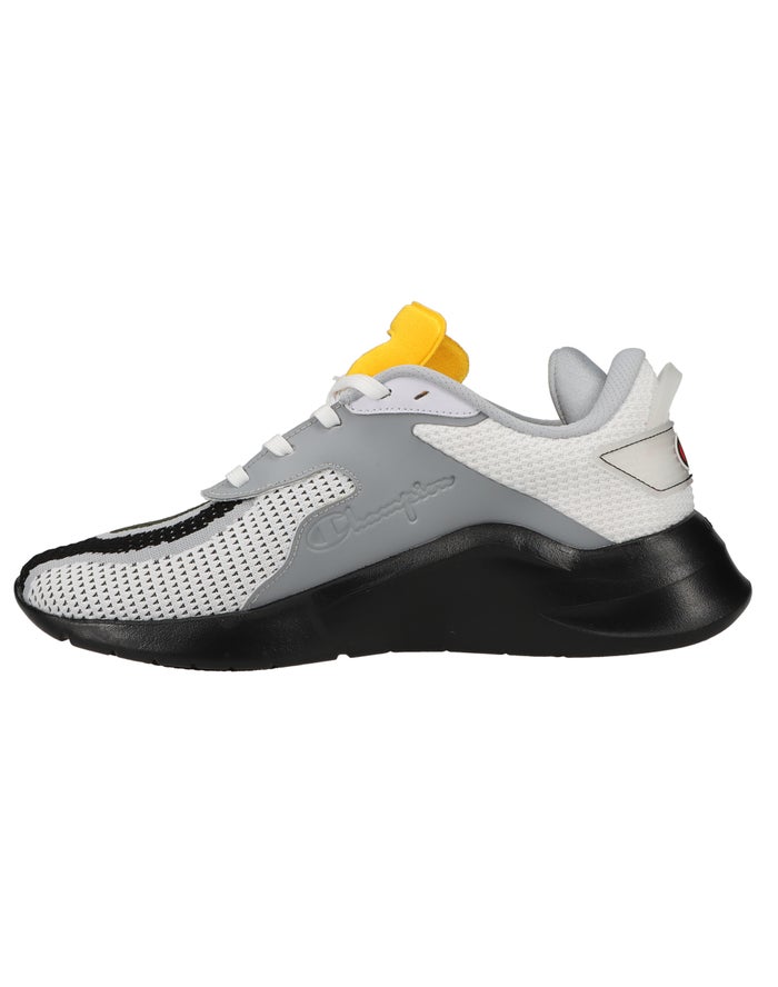 Men's Champion Acela Speed Sneakers White / Black / Grey | EUKHT3278