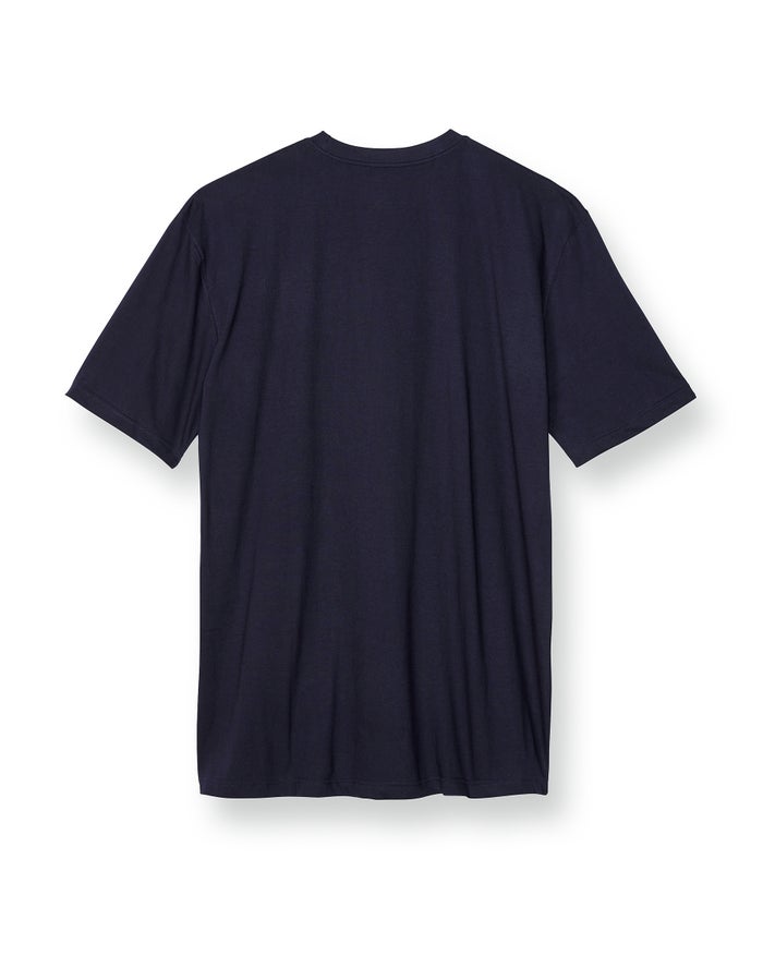 Men's Champion Classic Bar Logo Tops Navy | UVBOT9581