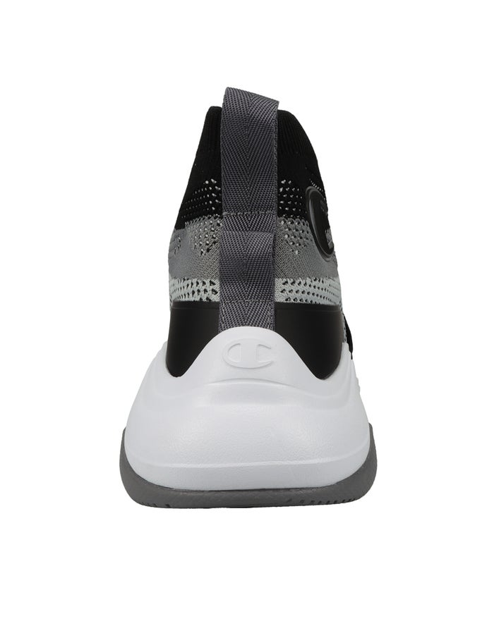 Men's Champion Hyper Future Hi Sneakers Black / Grey | CRMUV3154