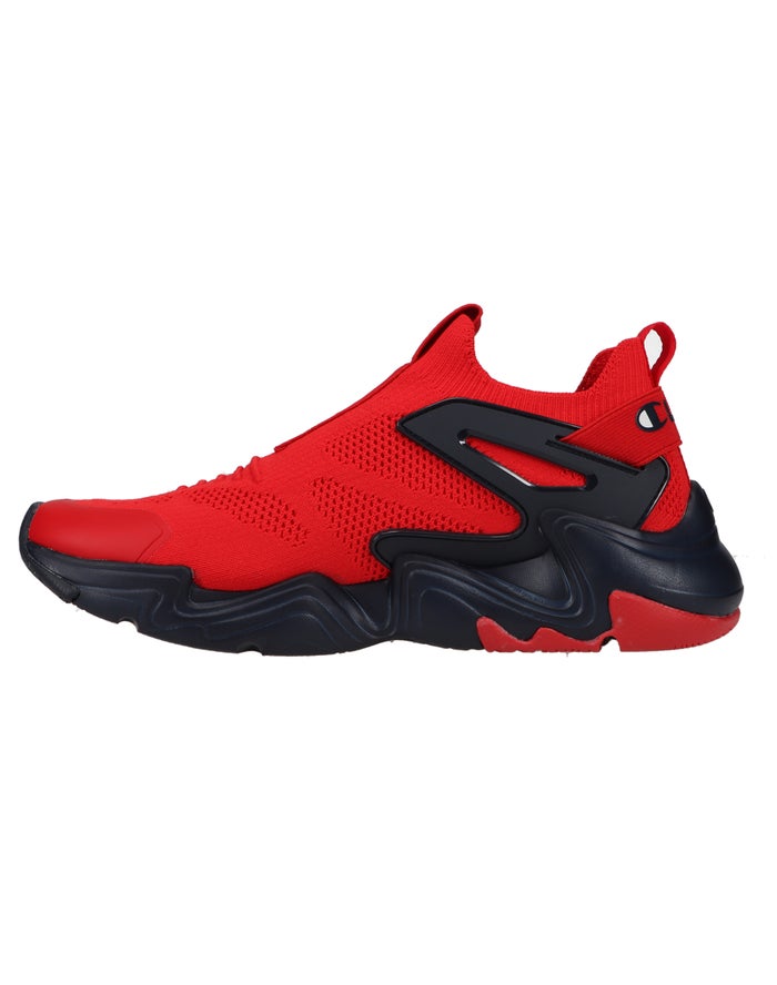 Men's Champion Hyper Future Lo Sneakers Deep Red / Navy | CIPVZ7812