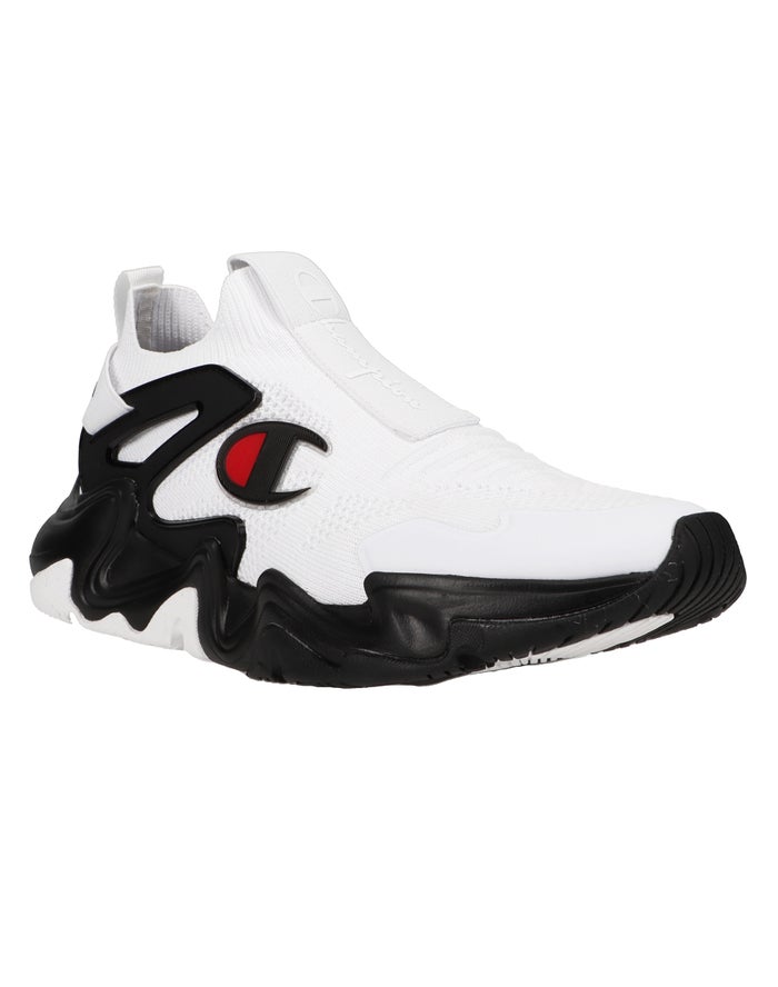 Men\'s Champion Hyper Future Lo Sneakers White / Black | CJHQW8346