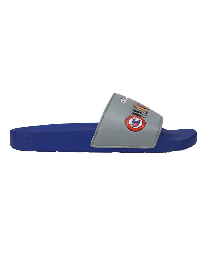 Men's Champion IPO Chicago Slides Grey | HCSFN8293