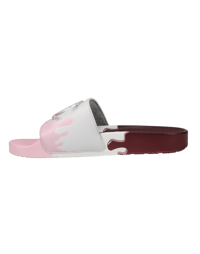 Men's Champion IPO DripWhite Slides Brown / White / Pink | SFUIJ5918