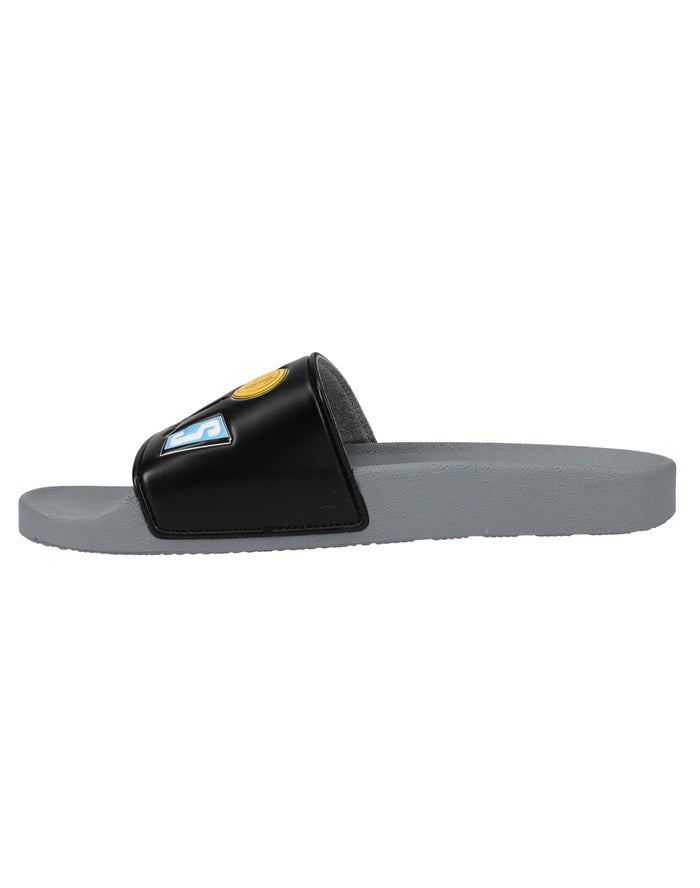 Men's Champion IPO Las Vegas Slides Black / Grey | SJBMD7283