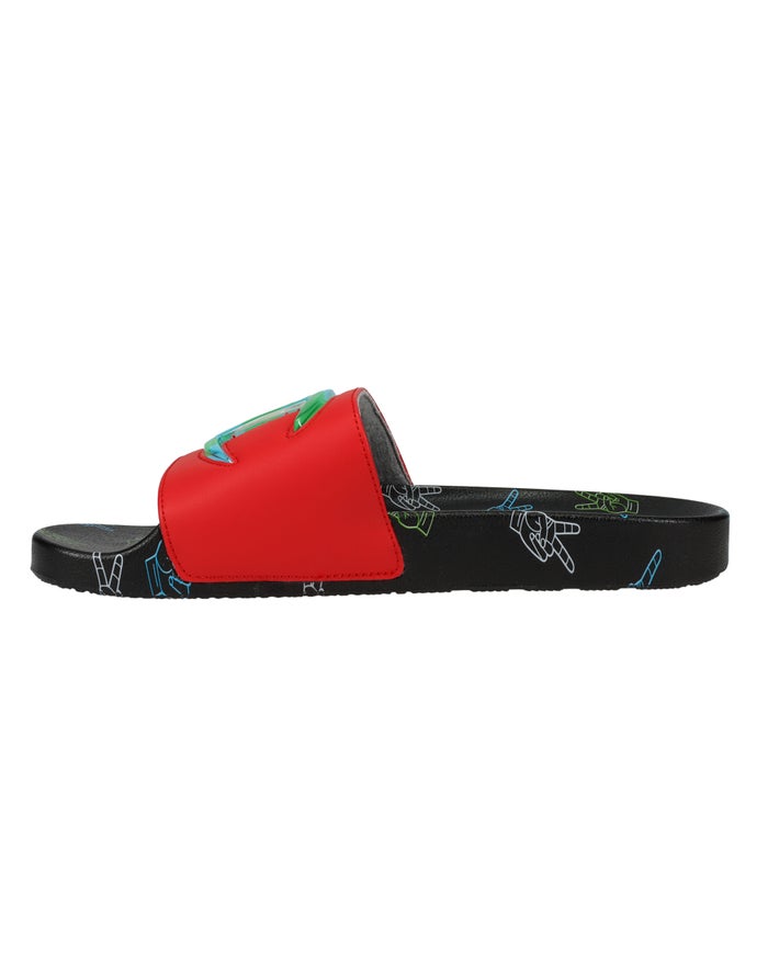 Men's Champion IPO Slides Deep Red / Black | POXUG8769