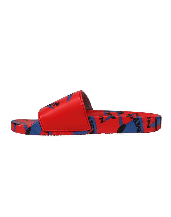 Men's Champion IPO Smile Surf the Web Slides Deep Red | JFRLW6317