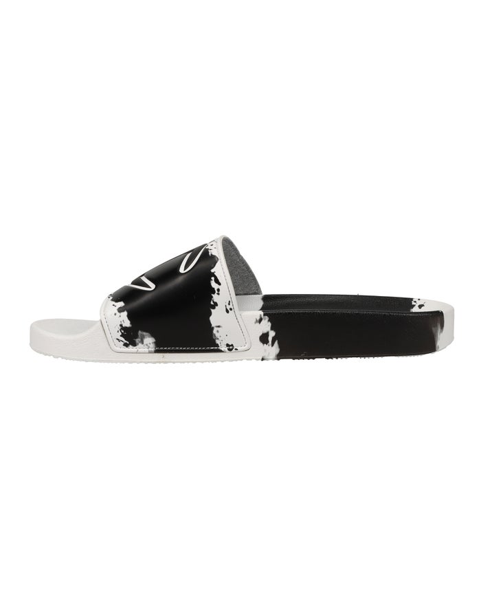 Men's Champion IPO Surf and Turf Slides Black / White | AYTQJ5184