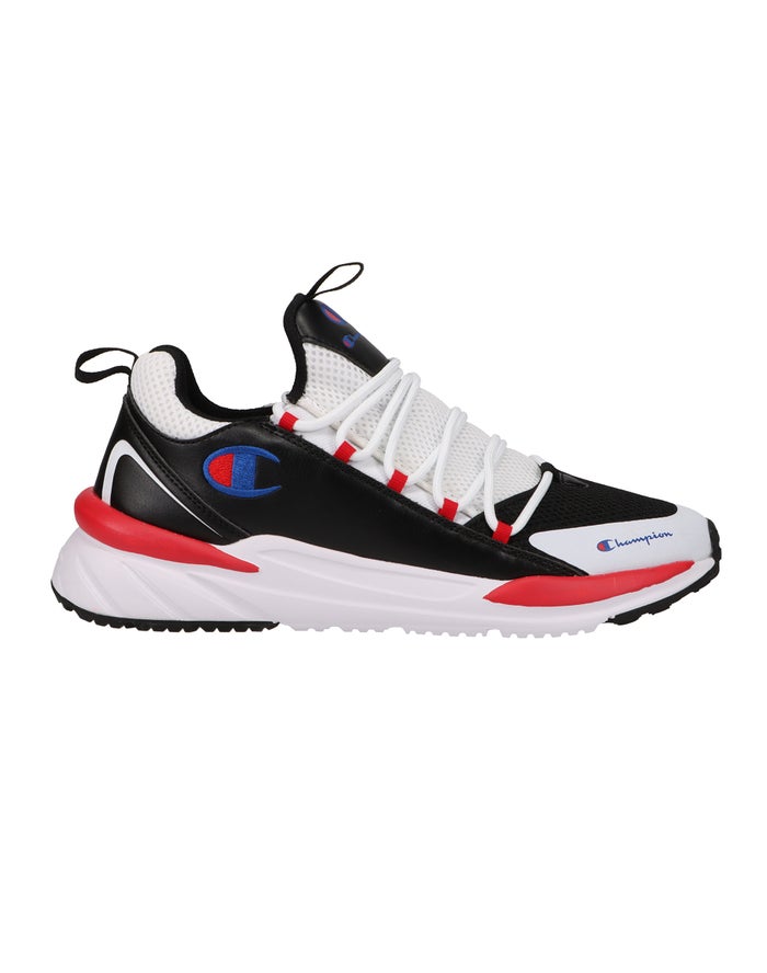 Men's Champion KINNA VERVE Sneakers White / Black / Deep Red | LVXBR2908