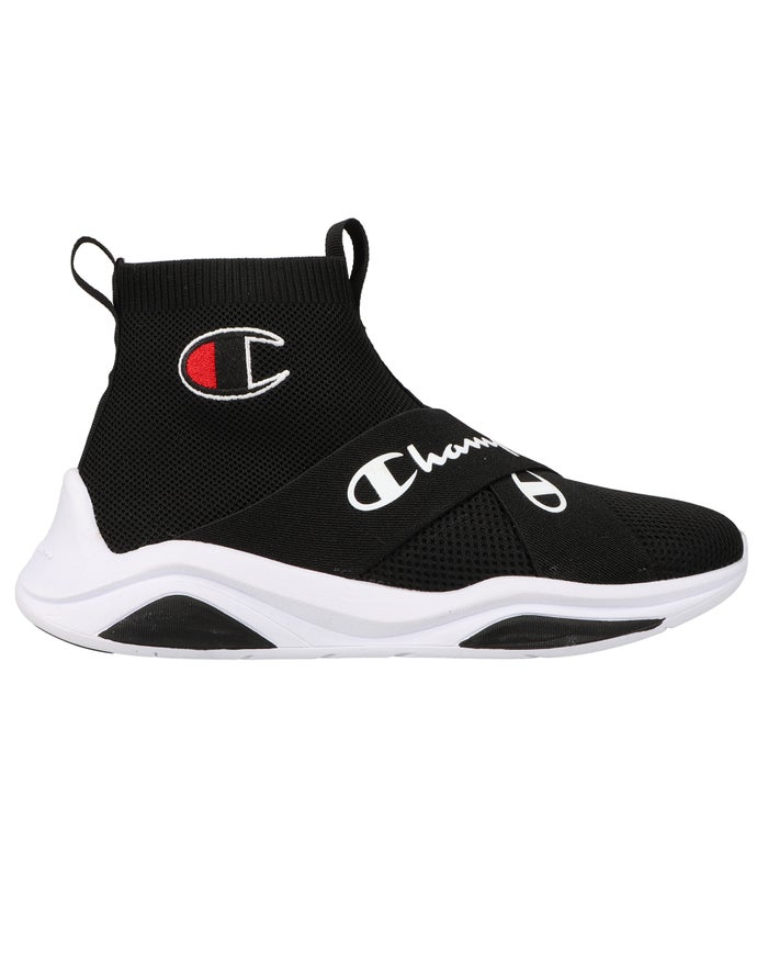 Men's Champion LEGEND X OVER Sneakers Black / Black | JIQWH7983