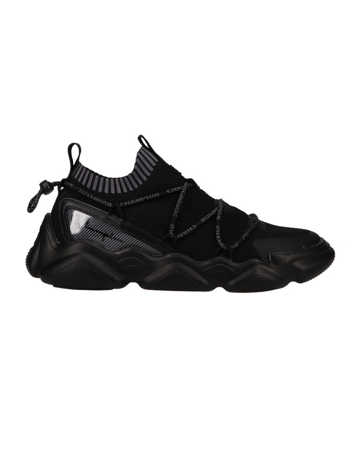 Men's Champion MELOSO FLUX STEALTH Sneakers Black | VLHZF9576