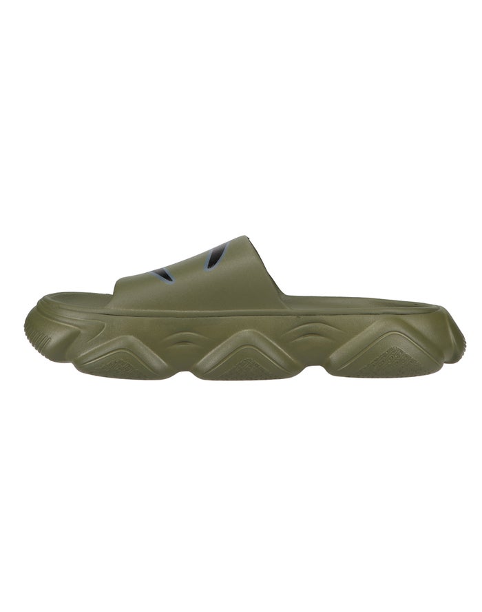 Men's Champion Meloso Squish Cargo Slides Olive | HJVFM8194