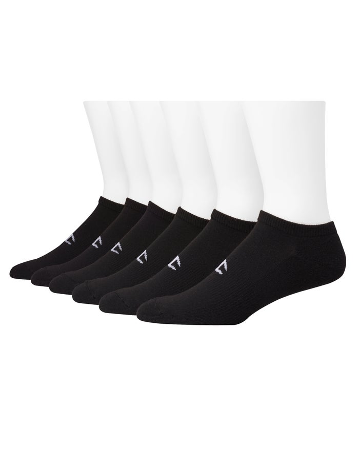 Men\'s Champion No-Show 6-pairs Socks Grey | CDNKO3469