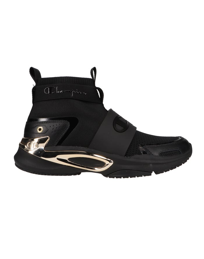 Men's Champion OT Sneakers Black / Gold | UYWIQ2913